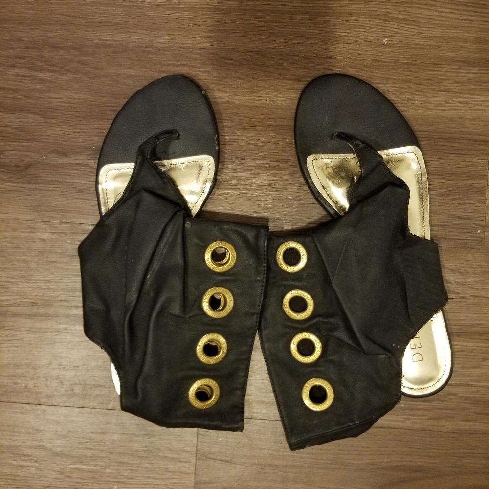 Dereon leather boot sandals